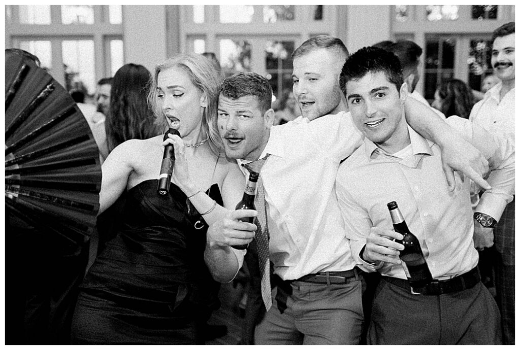 Ryland Inn wedding photographer dance floor summer wedding