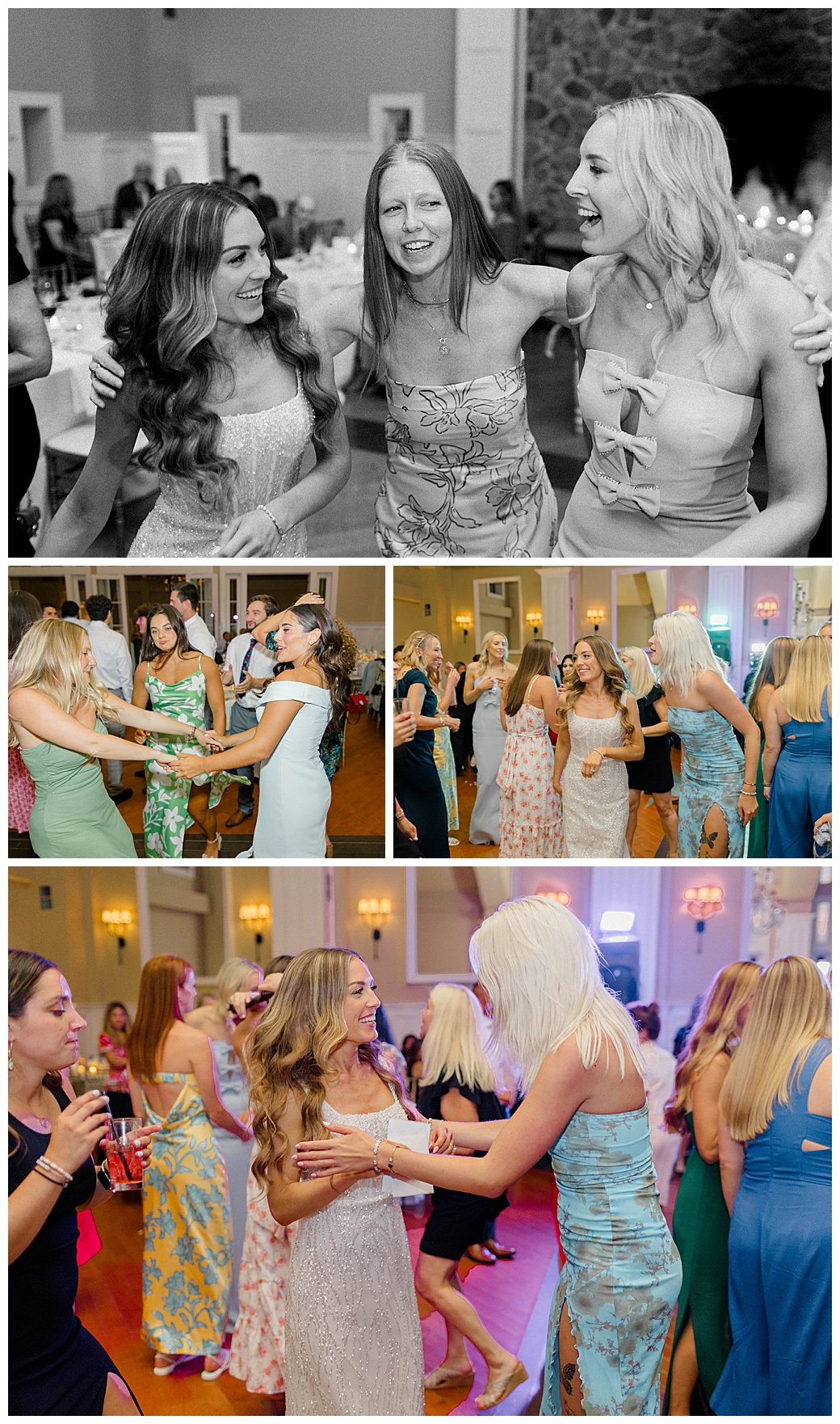 Ryland Inn wedding photographer guests dancing reception