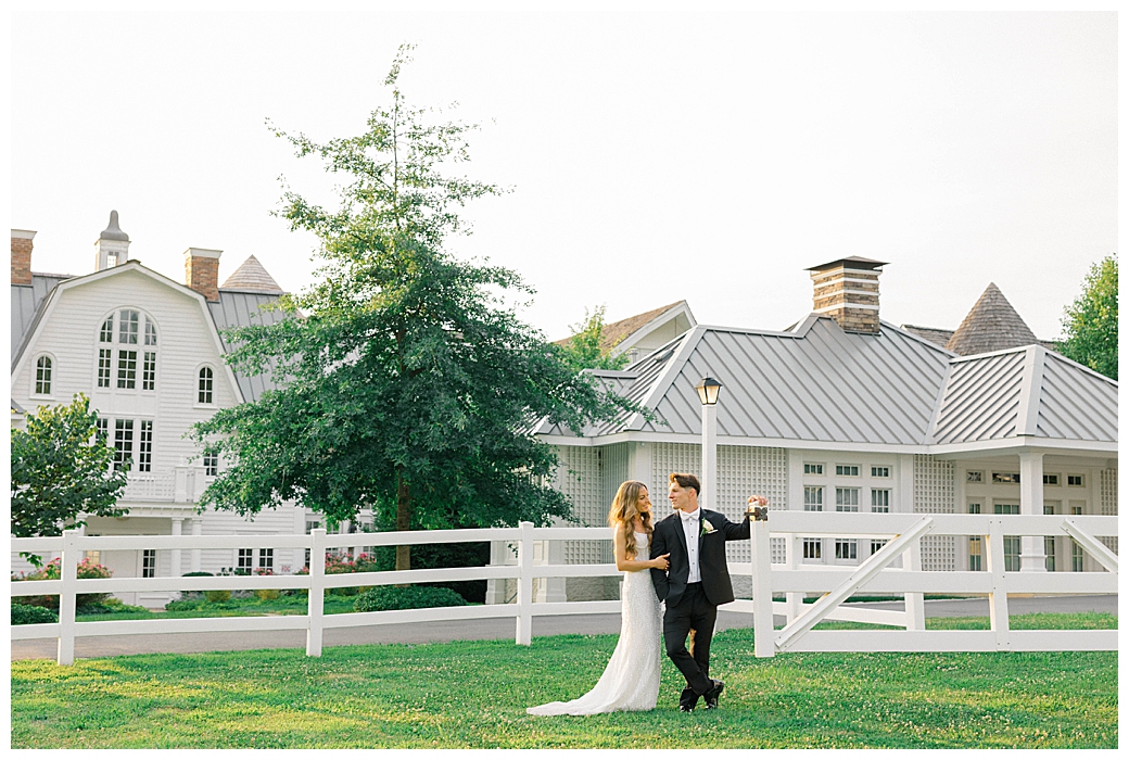 Ryland Inn wedding photographer dusk portraits Heili and Gino