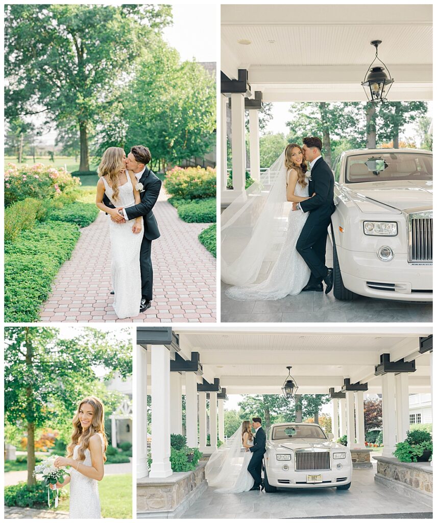 Ryland Inn wedding photographer golden hour couple portraits