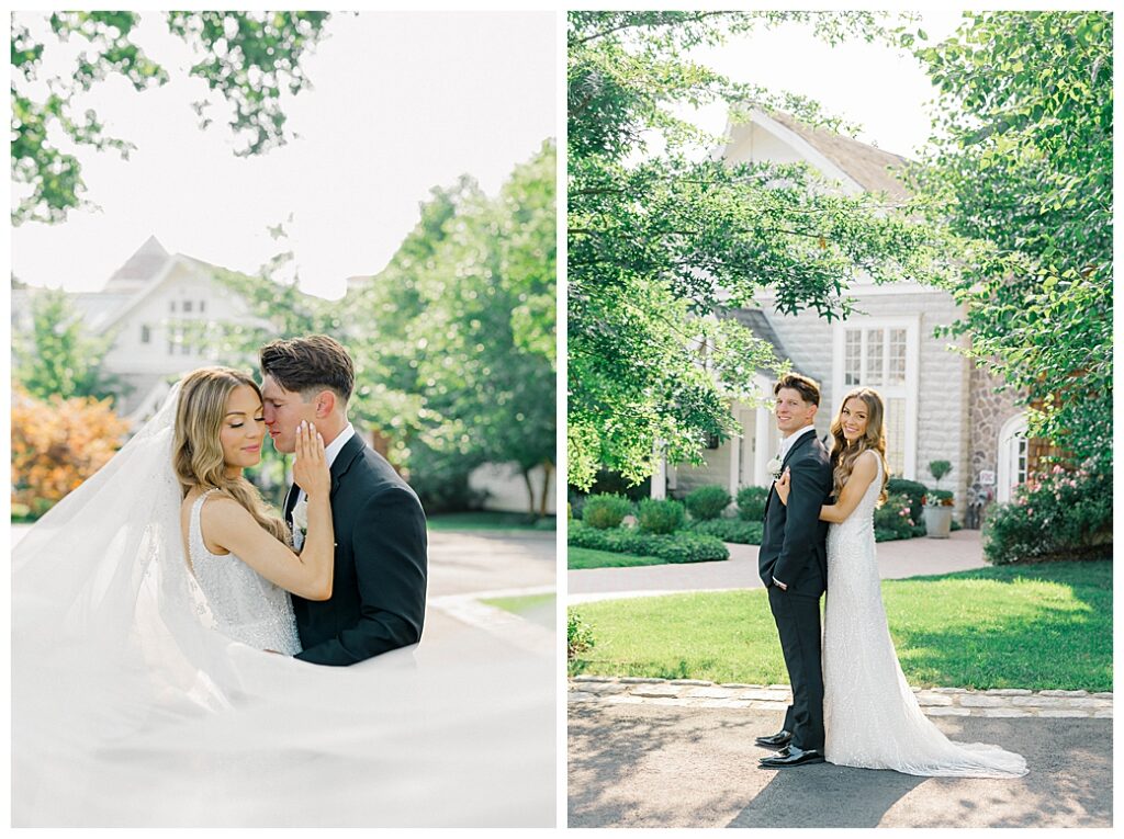 summer golden hour portraits Whitehouse Station NJ wedding