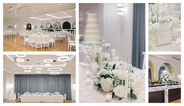 Candlelight and greenery creating a warm romantic atmosphere at the reception