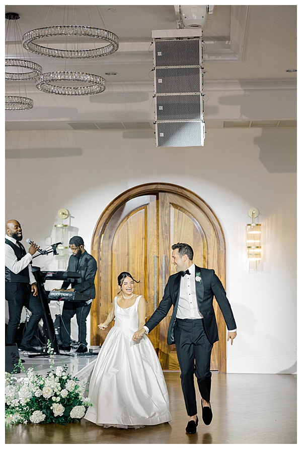 Guests celebrating on the dance floor at the Tilling House Eatontown wedding reception