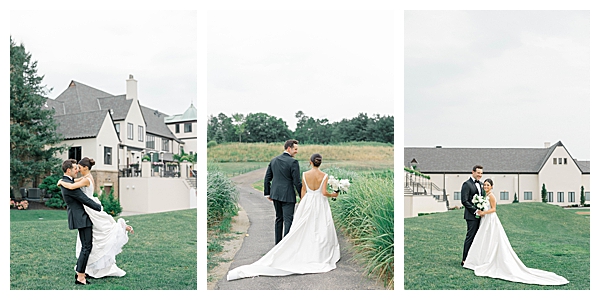 Tilling House Eatontown NJ wedding portrait of Hannah and Jake as bride and groom