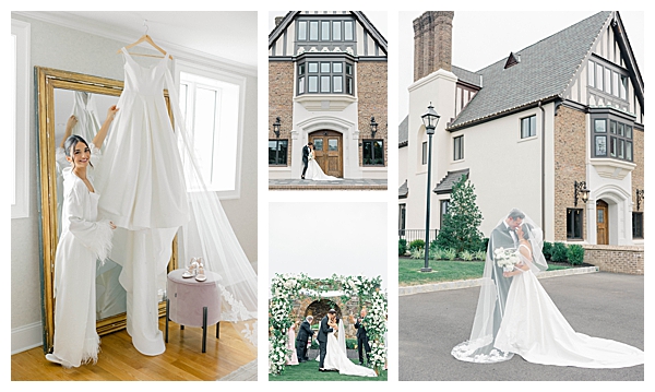 Tilling House Eatontown NJ wedding featuring Hannah and Jake's black tie celebration