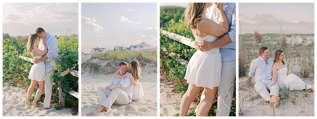 Jersey Shore golden hour engagement portraits of Amanda and Peter by Molly Sue Photography