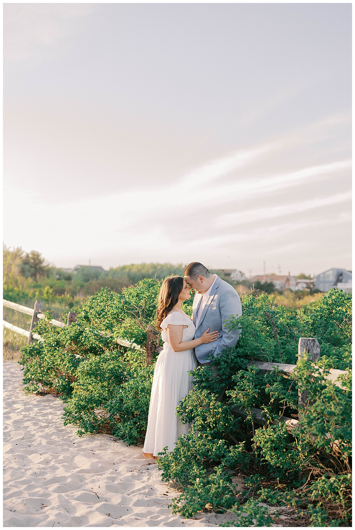 Natalie and Josh engagement session at Divine Park in Spring Lake New Jersey