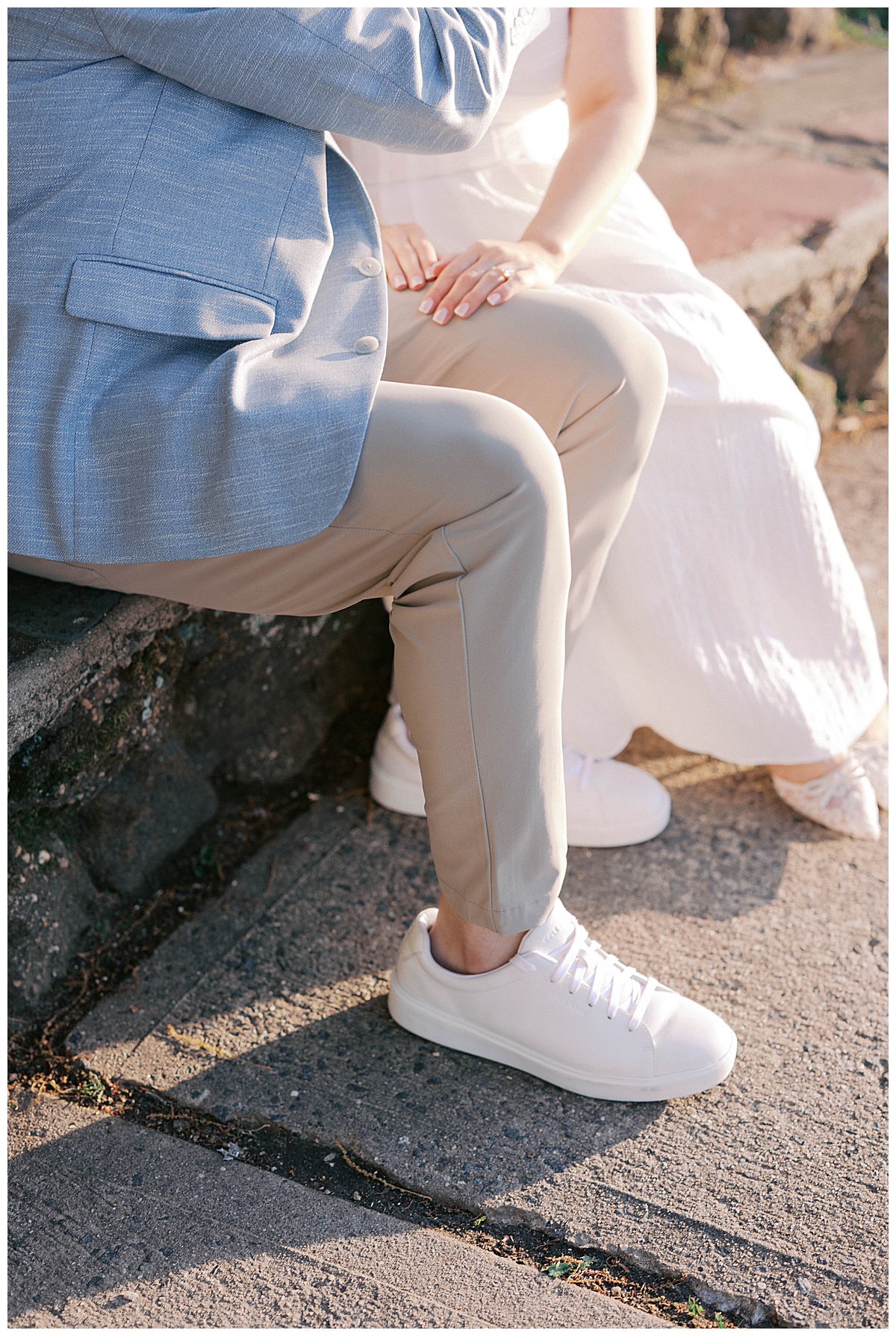 Engagement photos at Divine Park Spring Lake captured by Molly Sue Photography