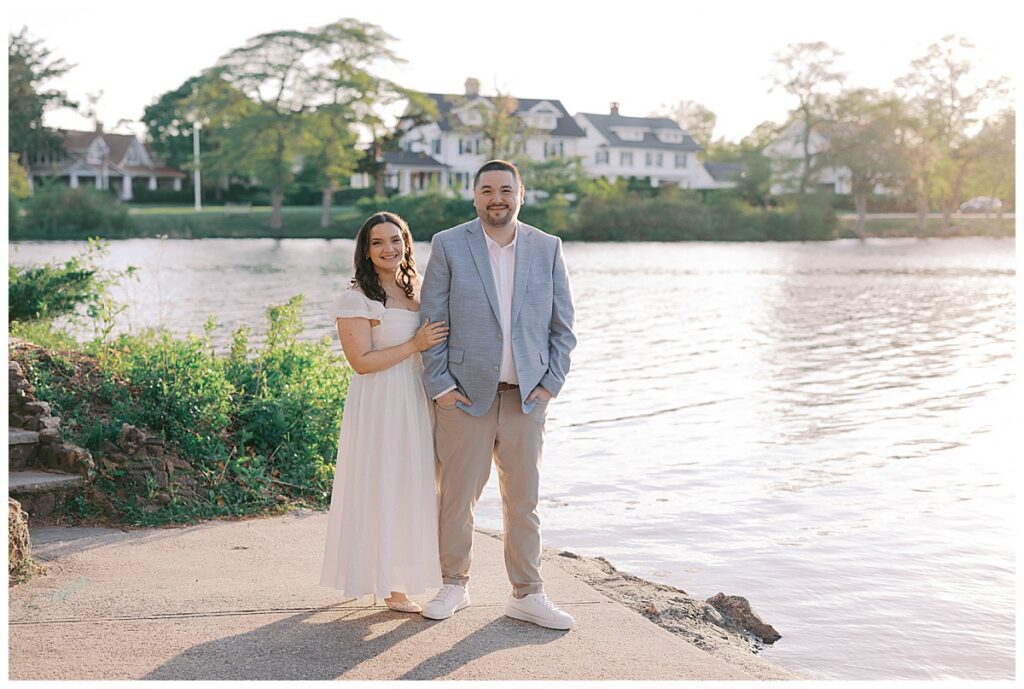 Jersey Shore engagement session with Natalie and Josh at Sea Girt Beach NJ