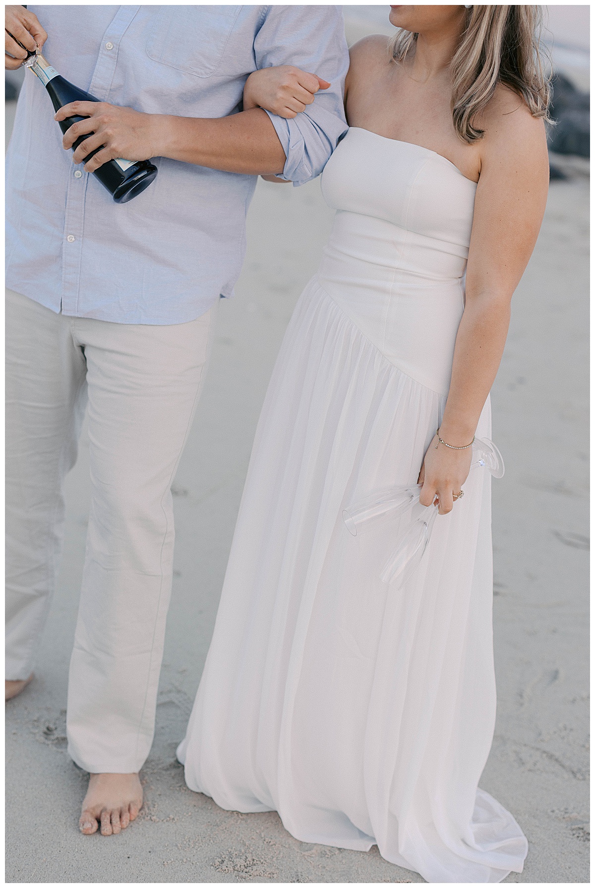Sea Girt engagement photographer shooting shoreline portraits of Amanda and Peter