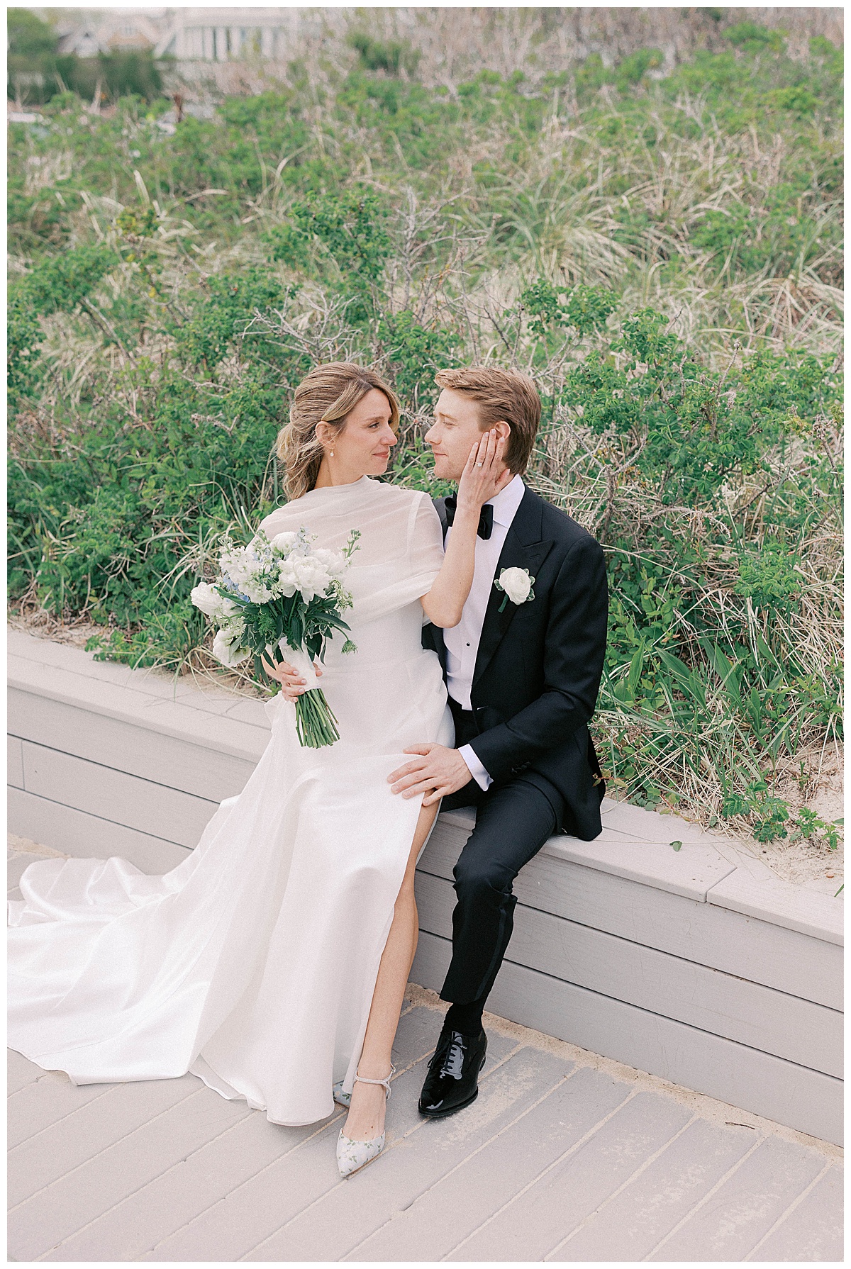 Maggie and Mark Spring Lake wedding portraits