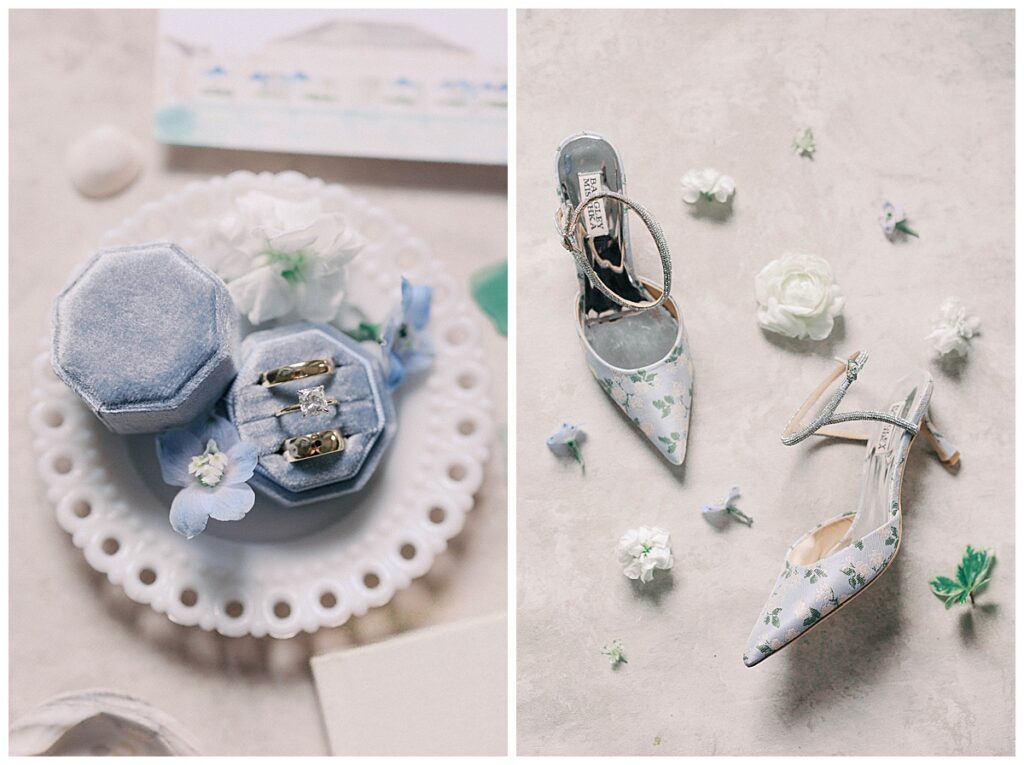 Spring Lake Bath and Tennis Club wedding invitation suite details