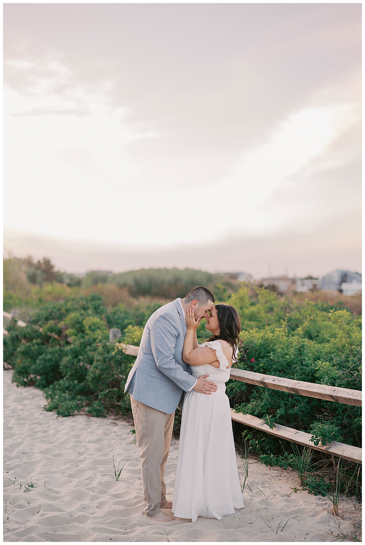 Warm golden hour portraits at Divine Park Spring Lake New Jersey