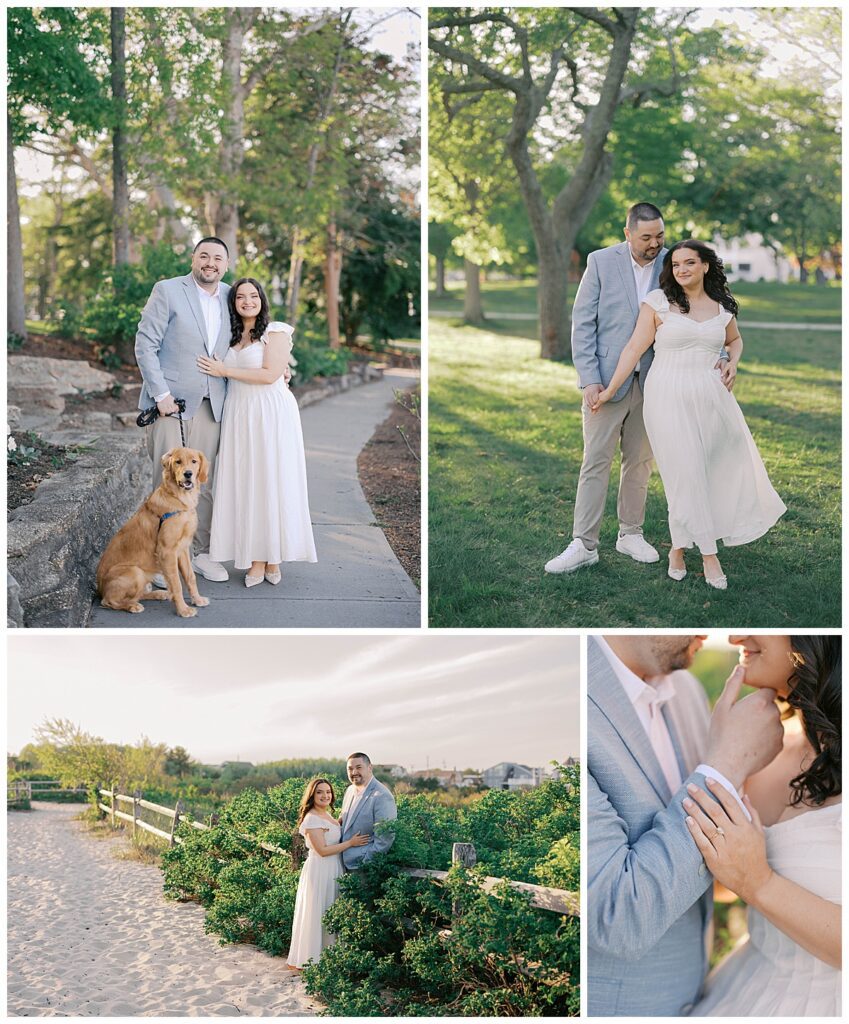 Natalie and Josh golden hour engagement portrait by Molly Sue Photography