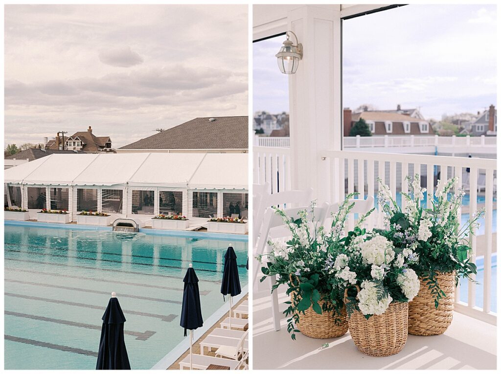 Spring Lake wedding ceremony vows at Bath and Tennis Club