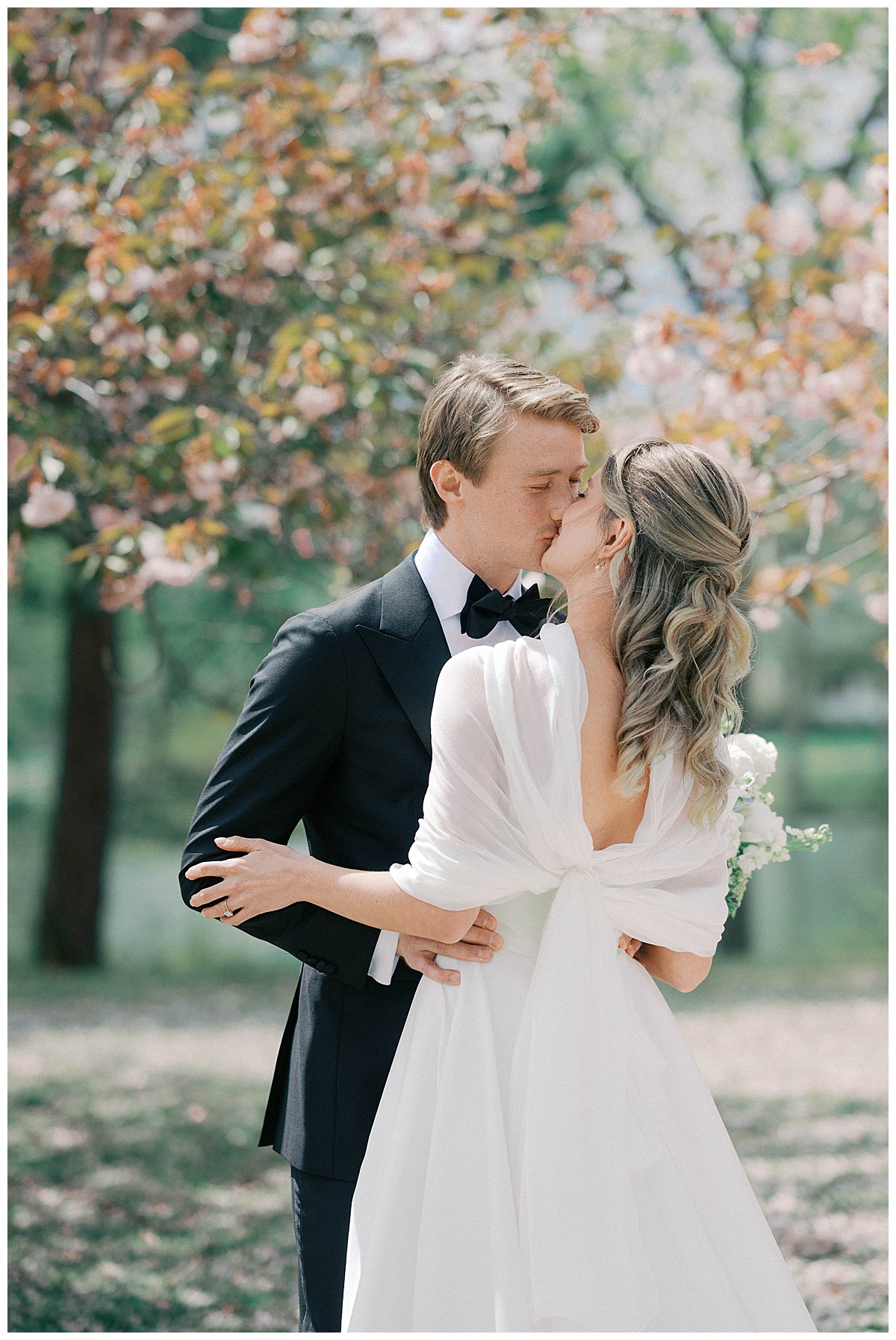 Spring Lake wedding first look portraits by Molly Sue Photography
