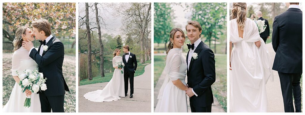 Spring Lake wedding photographer bride and groom portraits panoramic