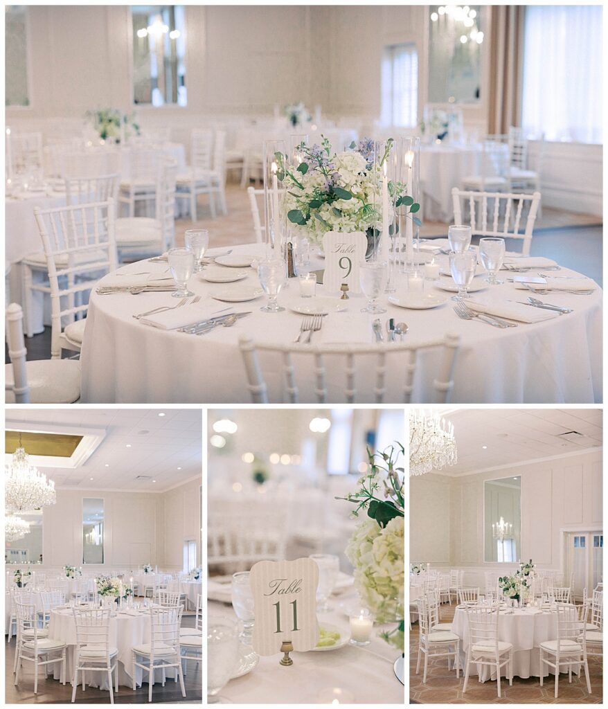 Spring Lake Bath and Tennis Club reception decor panoramic